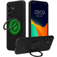Kwmobile Hoesje voor Samsung Galaxy A56 5G Smartphonehoesje – Case compatibel met MagSafe – Cover met ringstandaard