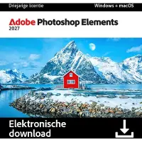 Adobe Photoshop Elements 2027 - Fotobewerking - 3 Jaar - Windows/Mac - Meertalig - Digitale Download