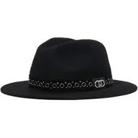 Liu Jo Dames Hoeden Feltro - Hat - Zwart - Maat ONESIZE