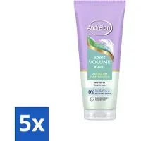 Andrélon 5 x – Shampoo Scrub – Kokos Volume Boost – 200 ml - Voordeelverpakking - 5 stuks