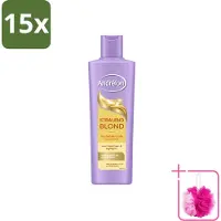 Andrélon 15 x – Shampoo – Stralend Blond – 250 ml - Bulkverpakking - Blond haar - Douchemop - Glans