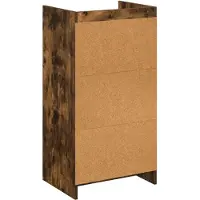 vidaXL Schoenenkast Gerookt eiken 48 x 36 x 92 cm Bewerkt hout