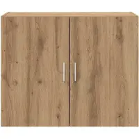 vidaXL Wandkast Artisanaal eiken 80 x 42,5 x 64 cm Bewerkt hout