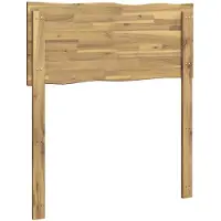 vidaXL Live Edge Hoofdbord ROSTOCK Witgewassen 100 cm