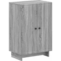 vidaXL Schoenenkast EDE 59,5 x 39,5 x 90 cm Bewerkt hout Grijs Sonoma
