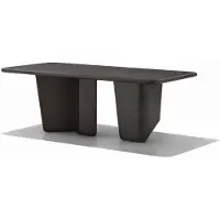 JVmoebel Eettafel met houten en metalen poten, rustieke keukentafel