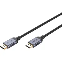 UNITEK C1628GY01-1.5M DisplayPort kabel Zwart, Grijs