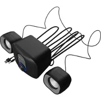 Natec NGL-2111, Mini-audiosysteem voor thuisgebruik, Zwart, 3 W, 3,5 mm, 7,62 cm, 5,08 cm