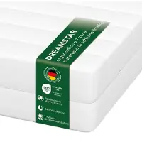 Dreamstar Ergonomische koudschuimmatras met 7 zones | 90 x 190 cm | 11 cm dik | Hardheid H2 & H3 | Easy Flex