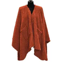 Unique living - Omslagplaid Clio 148x160cm - Orange Flame