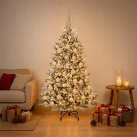 vidaXL Kunstkerstboom met Ballen 120 cm 150 LED's Warmwit