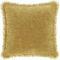 Unique living sierkussen amy mustard yellow 45x45cm