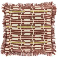 Unique living - Sierkussen Wess - marsala - 45x45cm
