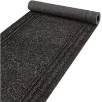 ANRO Loper Passat Antraciet 110x67cm – Schoonloopmat Gangloper Vuilvangmat Antislip Op Maat