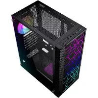 Gembird Semi-Tour ATX Behuizing - - Fornax 2500 ARGB - Multicolor - 41x49x24 cm - Compatibel met ATX