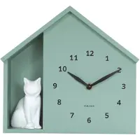 Karlsson Klok Sitting Cat Grayed Jade