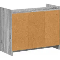 vidaXL Schoenenkast Grijs Sonoma 85 x 39,5 x 70 cm Bewerkt hout