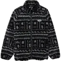 Vissla - Malo Sherpa Vest Fleece Black voor Heren van Gerecycled Polyester - Maat M - Zwart