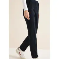 Cecil Dames Broeken met een casual pasvorm - Blauw - S