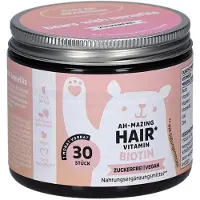 Bears with Benefits Ah-mazing Hair Vitamine - Haar gummies - 10 000mcg Biotine - voor de Haren, Huid en Nagels - 30 stuks (1 maand) - Veganistich, Suikervrij