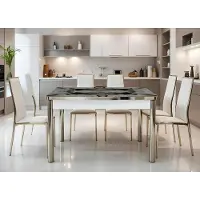 JVmoebel Luxueuze eettafel, rechthoekig, modern, comfortabel, stijlvol