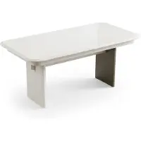JVmoebel Eettafel, modern, beige, glanzend, keuken, eetkamer