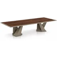 JVmoebel Design eettafel, modern, hout en metaal, woonkamer, elegant