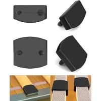 Dripio Verpakking van 36 lattenhouders, 55x9 mm, zwart, geschikt voor bedranden en -midden