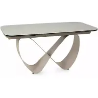 Furnlux Classic FURNLUX Eettafel Iris, beige, 160 cm / Hoofdkleur: Beige / Afmetingen: 160 x 76 x 95 cm