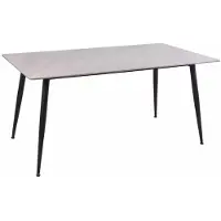 Furnlux Classic FURNLUX Eettafel Rion, grijs en zwart, 160 cm / Hoofdkleur: grijs / Afmetingen: 160 x 76 x 90 cm