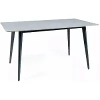 Furnlux Classic FURNLUX Eettafel Ivy, grijs en zwart, 140 cm / Hoofdkleur: Grijs / Afmetingen: 140 x 75 x 80 cm
