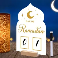 Dripio Acryl Ramadan adventskalender, 30 dagen, decoratie voor de Eid-telling
