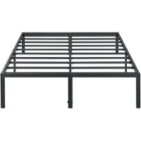 Dripio Stalen bed met lattenbodem, 160x200 cm, model Queen, zwart