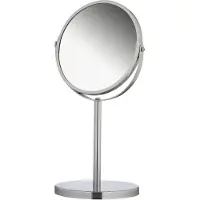 Dripio Verchroomde make-up spiegel, 3-voudige vergroting, rond, 17 cm diameter