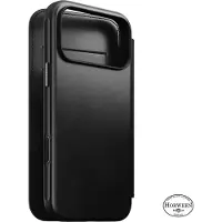 Nomad Modern Leather Horween Folio iPhone 18 Pro Max Hoesje Zwart