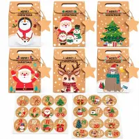 Dripio Adventskalender om zelf te vullen, 24 vakken, meerkleurig, 21 cm