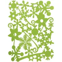 Goliat Rechthoekige viltplacemats, groene motieven