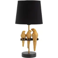 Mauro Ferretti Tischlamp, Lampada, 20 x 39 x 20 cm, metaal, PVC, polyester, zwart, goud