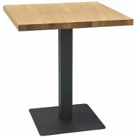 Furnlux Classic FURNLUX Eettafel Ruth, bruin en zwart, 70 cm / Hoofdkleur: bruin / Afmetingen: 70 x 76 x 70 cm