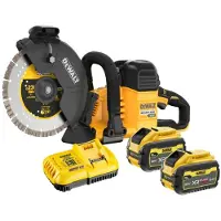 DeWalt DCS691X2-QW 54V Li-ion XR Flexvolt Accu Doorslijpmachine Set (2x 9.0Ah) - 230mm - Koolborstelloos