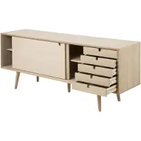 Giga Dressoir Dysta Eikenfineer Wit 180cm - Living