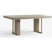 JVmoebel Eettafel, modern, beige, goud, luxe design, keukentafel, houten tafel