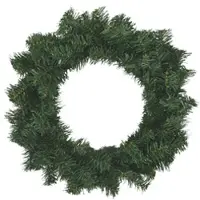 vidaXL - Kerstkrans - Groen - Ø - 30 - cm - PVC