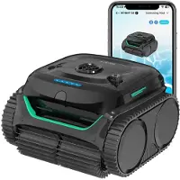 Wybot C2 Draadloze Zwembadrobot: 180 min, Dubbel Filter (180/10µm), App, tot 200m²