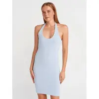 Dilvin Geribbelde Bodycon Minijurk