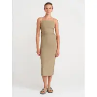 Dilvin Mouwloze Bodycon Midi Jurk