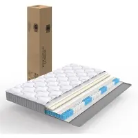 Kein Hersteller 7-zone pocketvering matrassen, 140x190x10 cm, geschikt voor slaapbanken en klapbedden, ademend, H3 hardheid, gecertificeerd