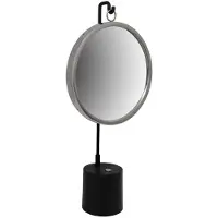 Kendra Home Eleganca Tafelspiegel van zwart-zilver metaal