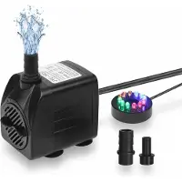 KLK In- en outdoor aquariumpomp - 800 liter per uur - LED-verlichting
