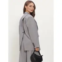 Neo Noir Dames Blazers Aarielle Structure Blazer - Grijs - Maat 34